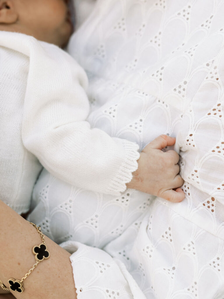 Newborn baby resting peacefully during a lifestyle newborn photography session